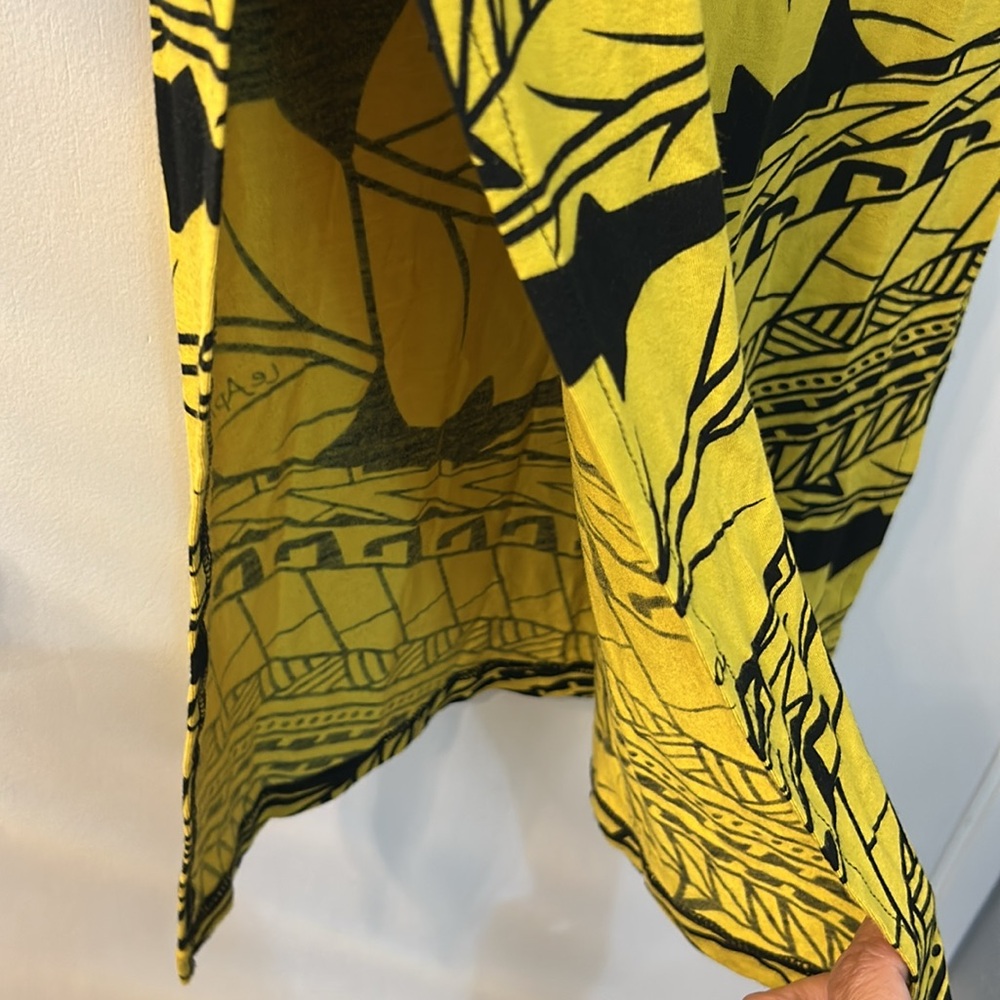 Missing Polynesia Yellow And Black Patterned Maxi… - image 5